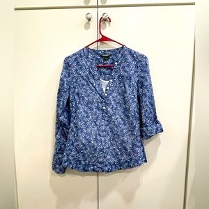 Eddie Bauer Cotton Fitted Blouse XS (white Tank not included)